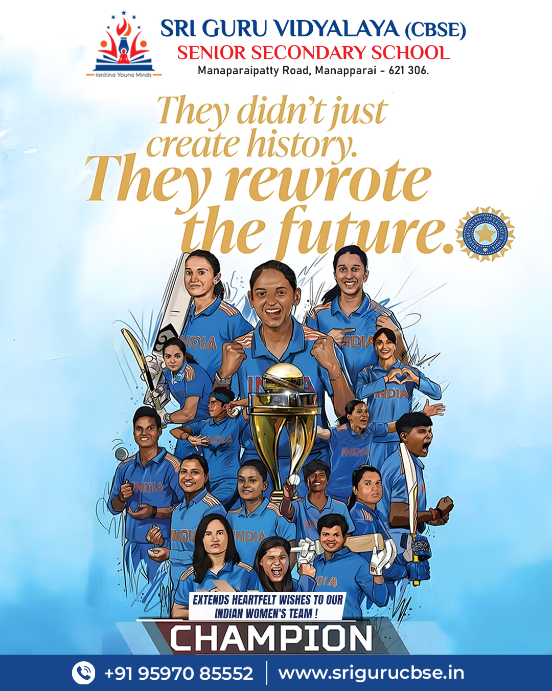 Incredible victory of our Indian Women’s Cricket Team